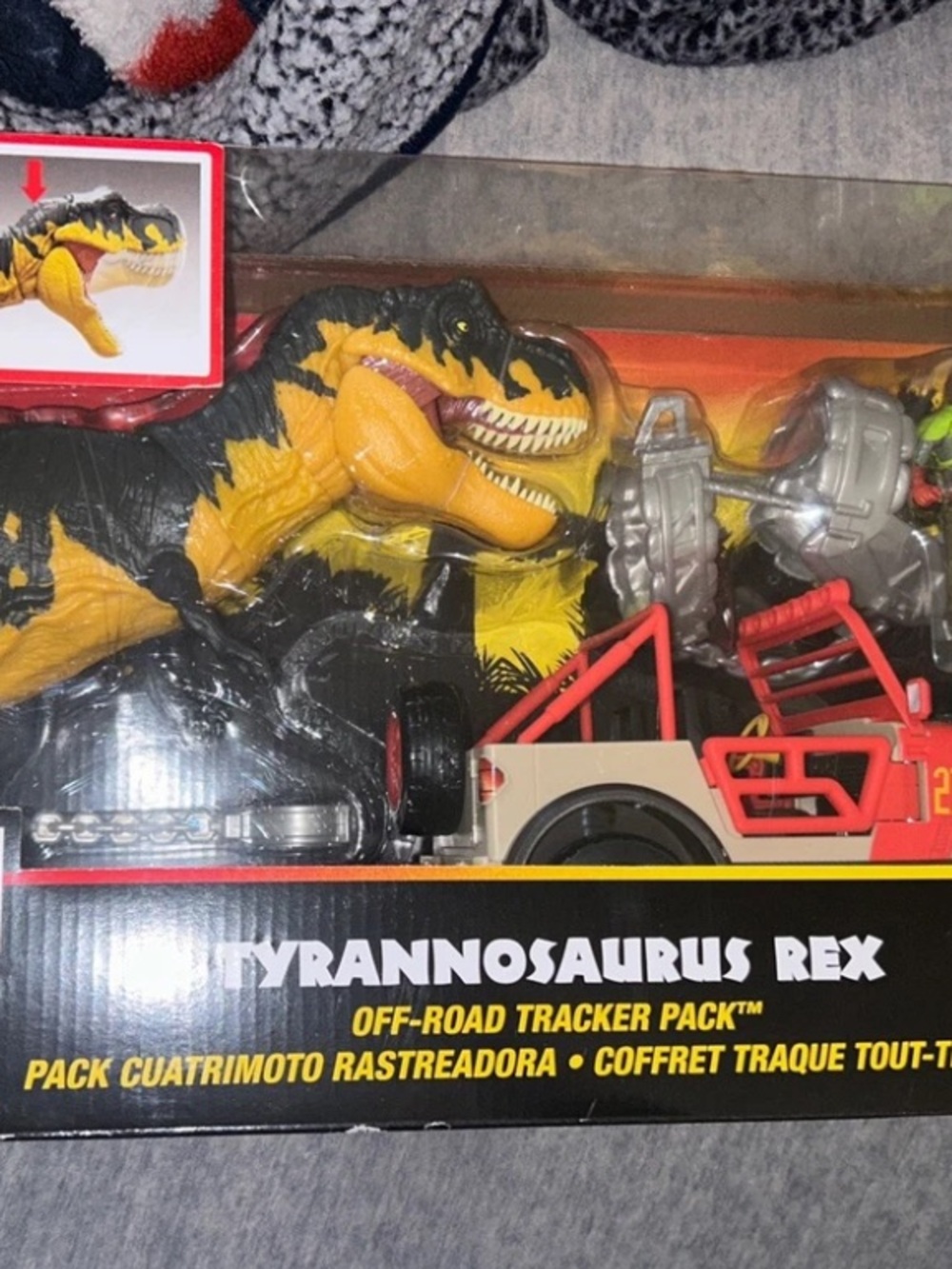 Jurassic Park Classic '93 Tyrannosaurus Rex Off-Road Tracker Pack Set Mattel JP
